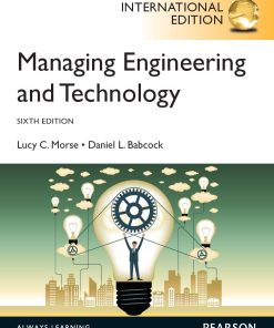 Managing Engineering and Technology 6th 6E