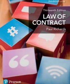 Law of Contract 13th 13E Paul Richards