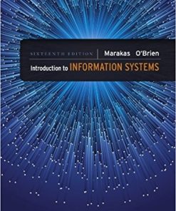 Introduction to Information Systems 16th