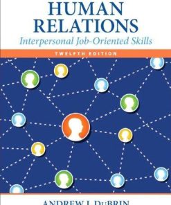 Human Relations Interpersonal Job Oriented Skills 12Th