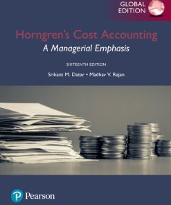 Horngren8217s Cost Accounting 16th 16E Datar